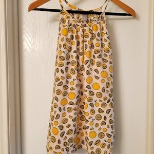 Banana Republic Lemon Print Slevless Blouse